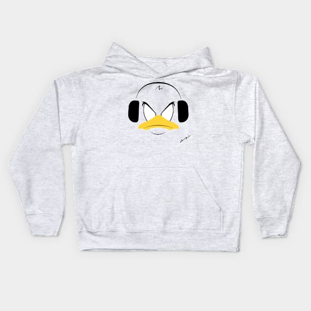 Team Ragtag Minimalist Gaming Duck Kids Hoodie by Ragtagriot